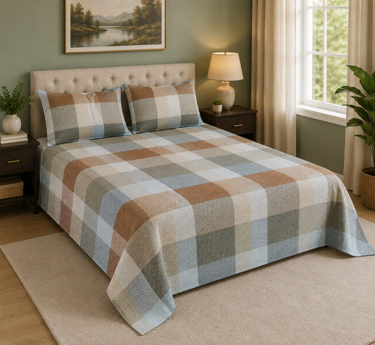 100% Export Quality Cotton Printed Bedsheet Set