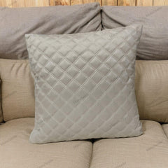 WHITE QUILTED CUSHION COVER - Maira Textile