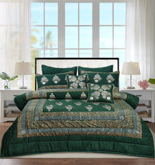 Green Bridal Bed Comforter Set – 8 PC’s